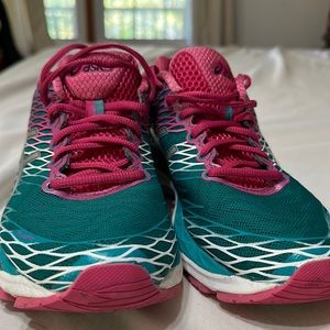 ASICS pink and teal size 8.5